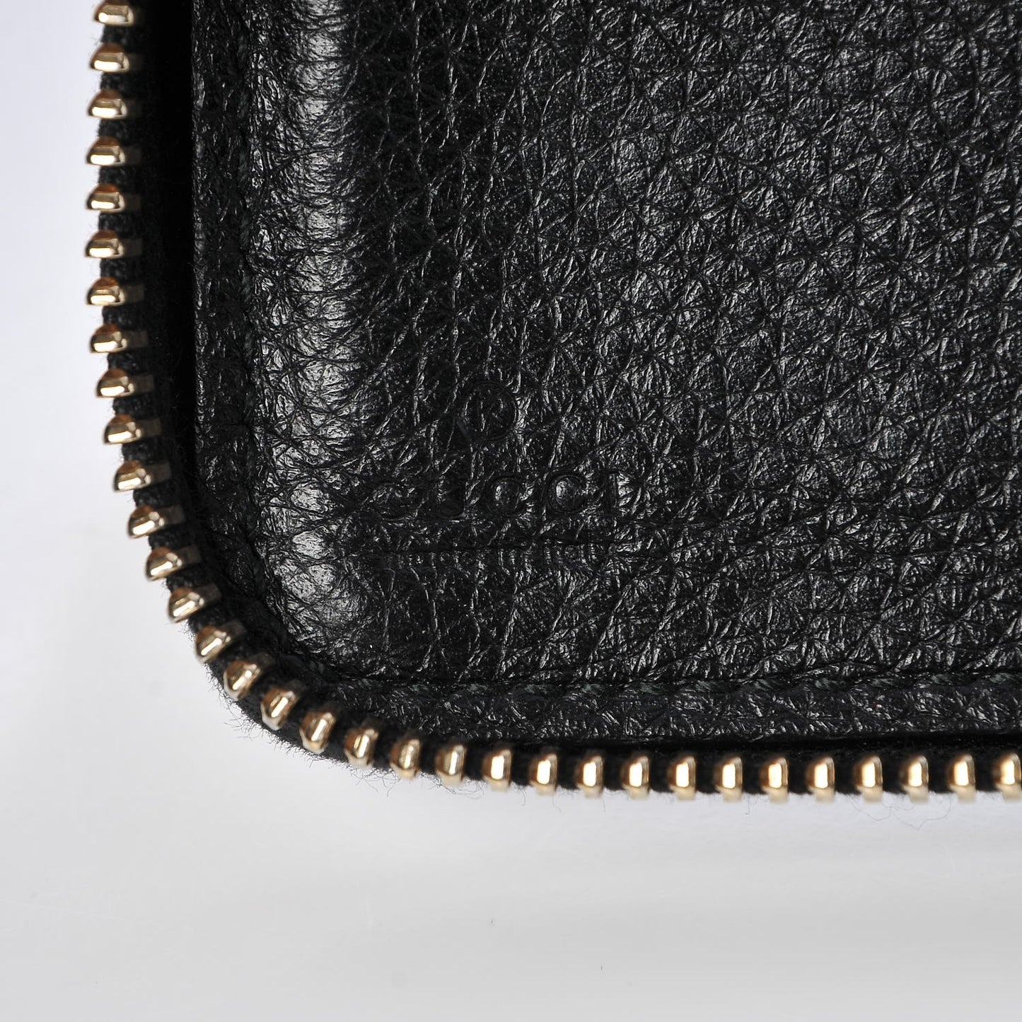 Calfskin Soho Zip Around Wallet Black