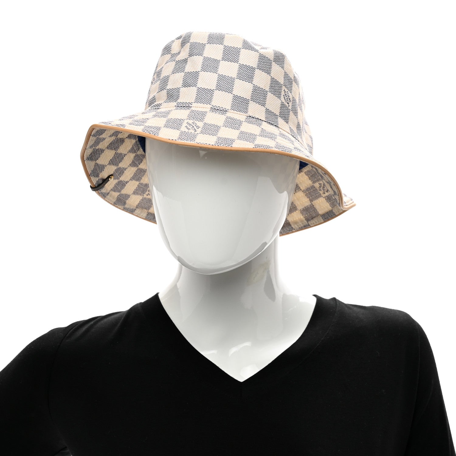 Louis Vuitton Damier Azur Bob Hat S 2 of 7
