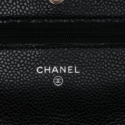 Chanel Caviar Quilted Wallet On Chain WOC Black 6 of 8
