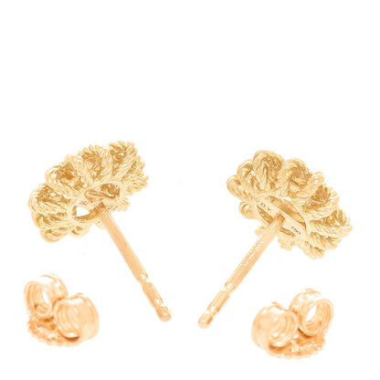 David Yurman 18K Yellow Gold Diamond 10mm Starburst Earrings 3 of 5