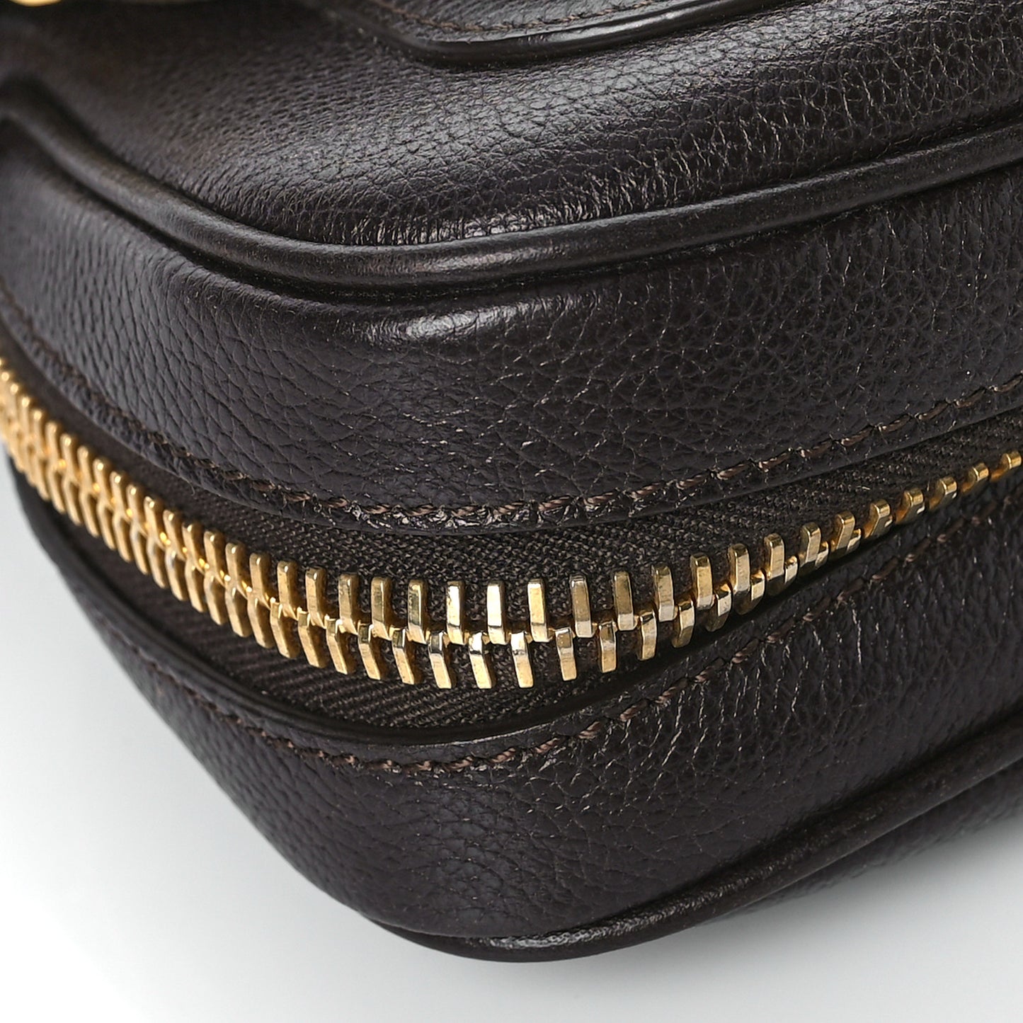 Calfskin Mini Jennifer Crossbody Bag Brown
