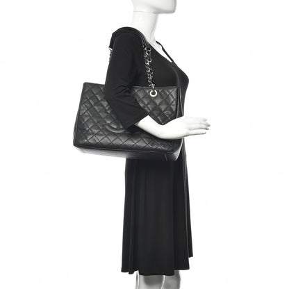 Chanel Caviar Quilted Grand Shopping Tote GST Black 2 of 15