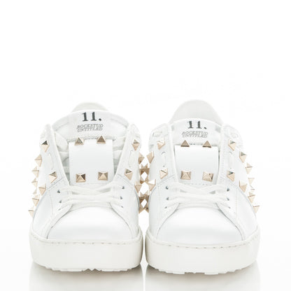 Valentino Garavani Calfskin Rockstud Untitled Open Sneakers 36 White 2 of 7