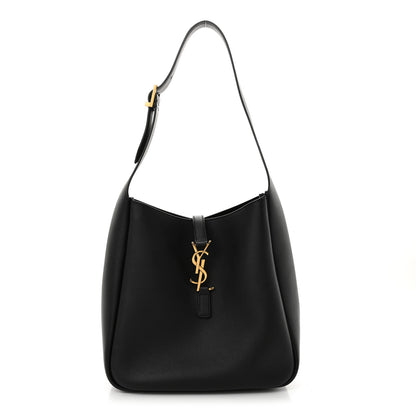 Saint Laurent Smooth Calfskin Small Le 5 A 7 Soft Hobo Black 1 of 11