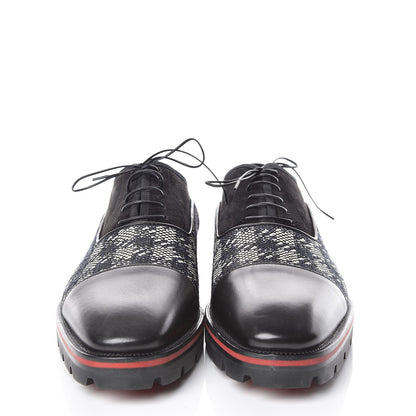 Christian Louboutin Suede Calfskin Mens Hubertus Orlato Flat 42 Black 2 of 7