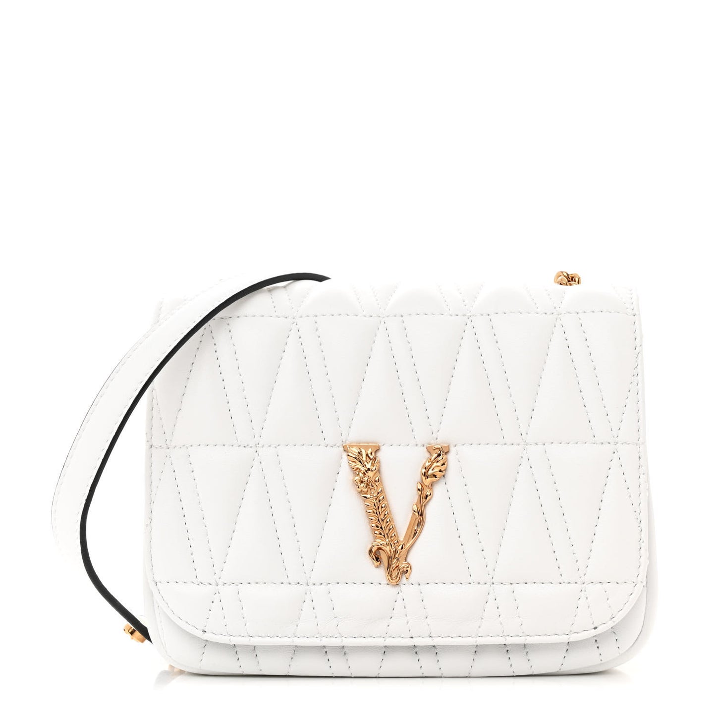 Nappa Quilted Virtus Bag White
