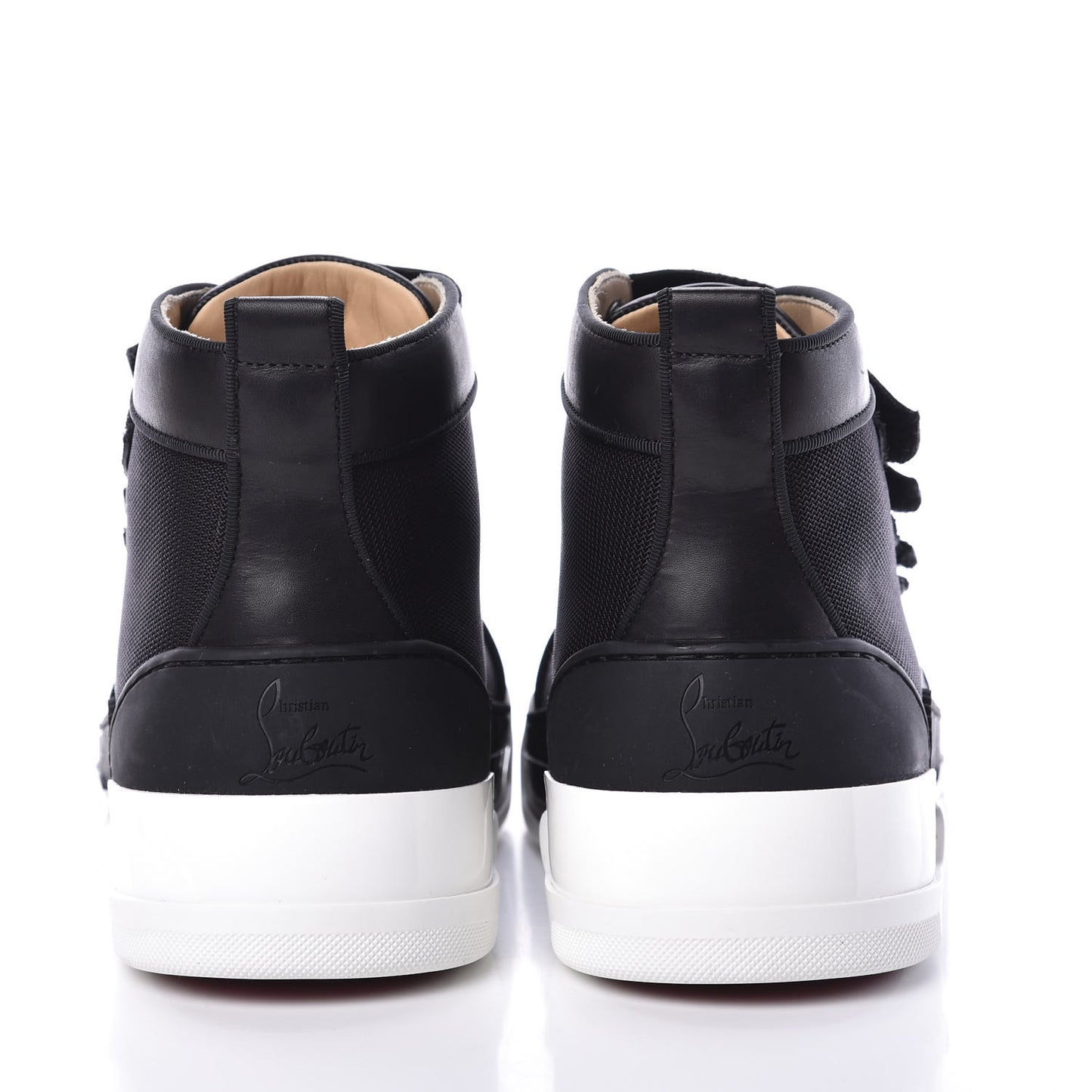 Calfskin Mens Rankiddo High Top Sneakers 40.5 Black
