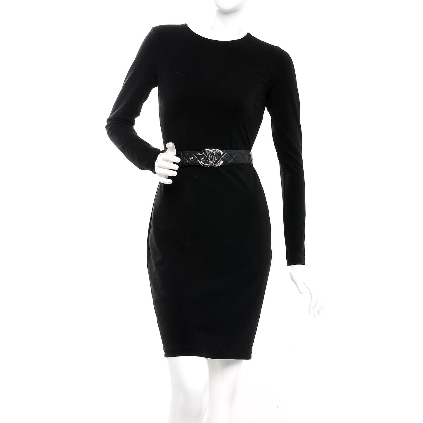 Caviar Quilted CC Belt 90 36 Black