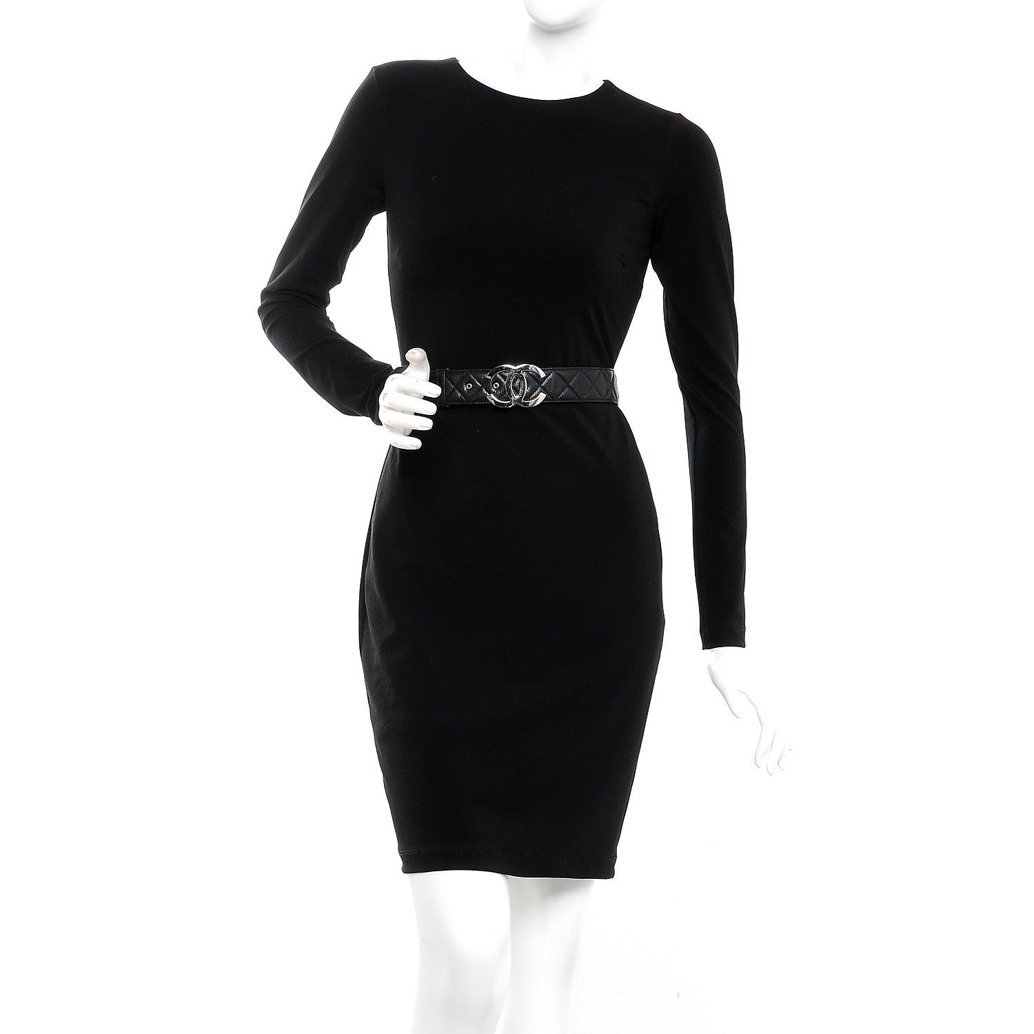 Chanel Caviar Quilted CC Belt 90 36 Black 2 of 9