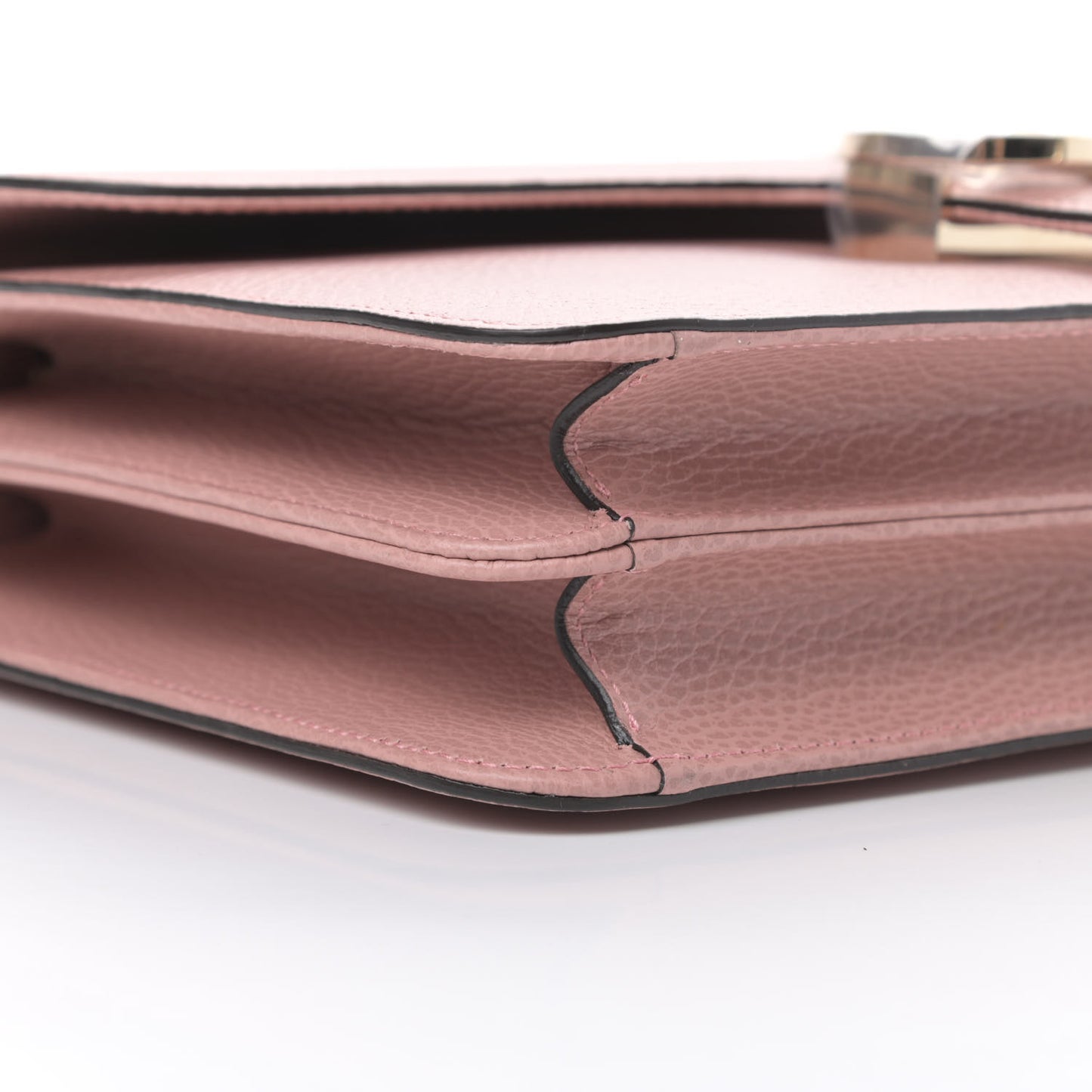 Dollar Calfskin Interlocking G Shoulder Bag Soft Pink