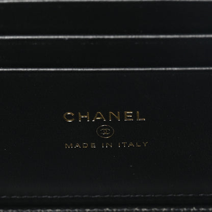 Chanel Lambskin Quilted Small Vanity Case With Chain Black 7 of 11