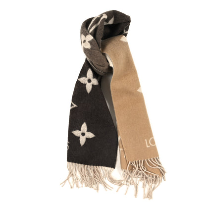 Louis Vuitton Cashmere Monogram Reykjavik Scarf Beige 1 of 3