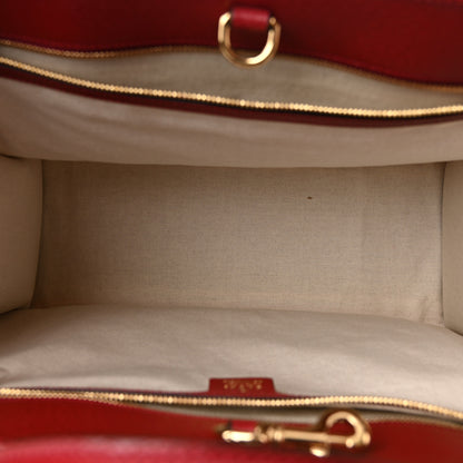 Gucci X DORAEMON Mini Vintage GG Supreme Monogram Large Tote Bag Beige Cherry Red 5 of 10