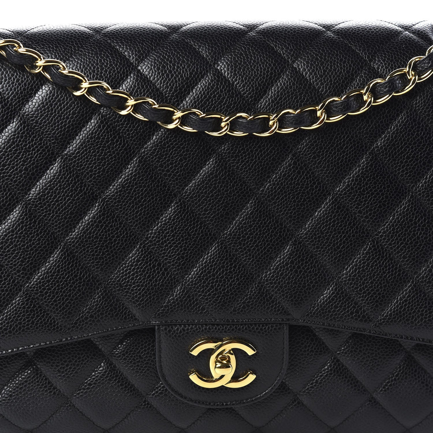 Chanel Caviar Quilted Maxi Single Flap Black 12 of 12