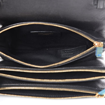 Saint Laurent Lambskin Diamond Quilted Monogram Angie Chain Bag Black 4 of 17