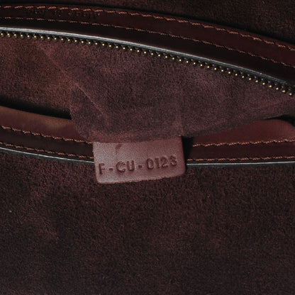 Celine Natural Calfskin Medium Phantom Luggage Burgundy 6 of 7