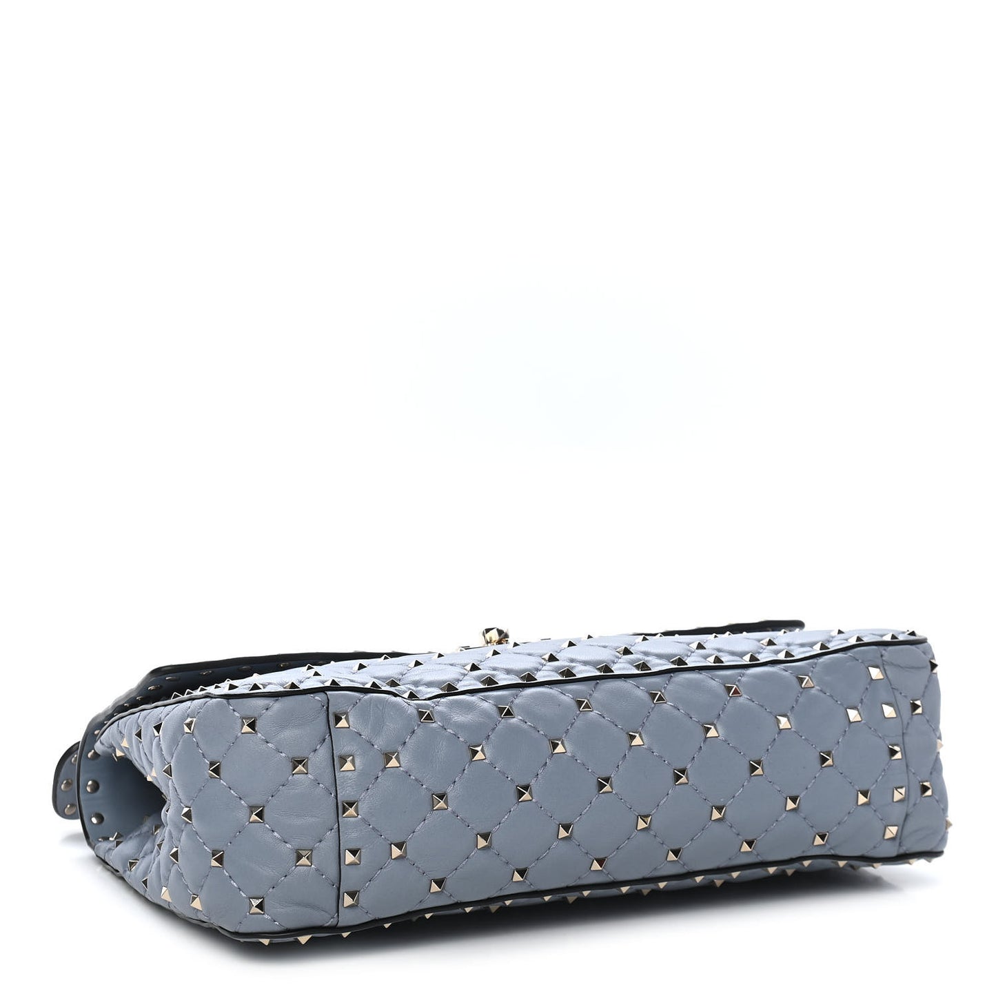 Nappa Large Rockstud Spike Shoulder Bag London Stone