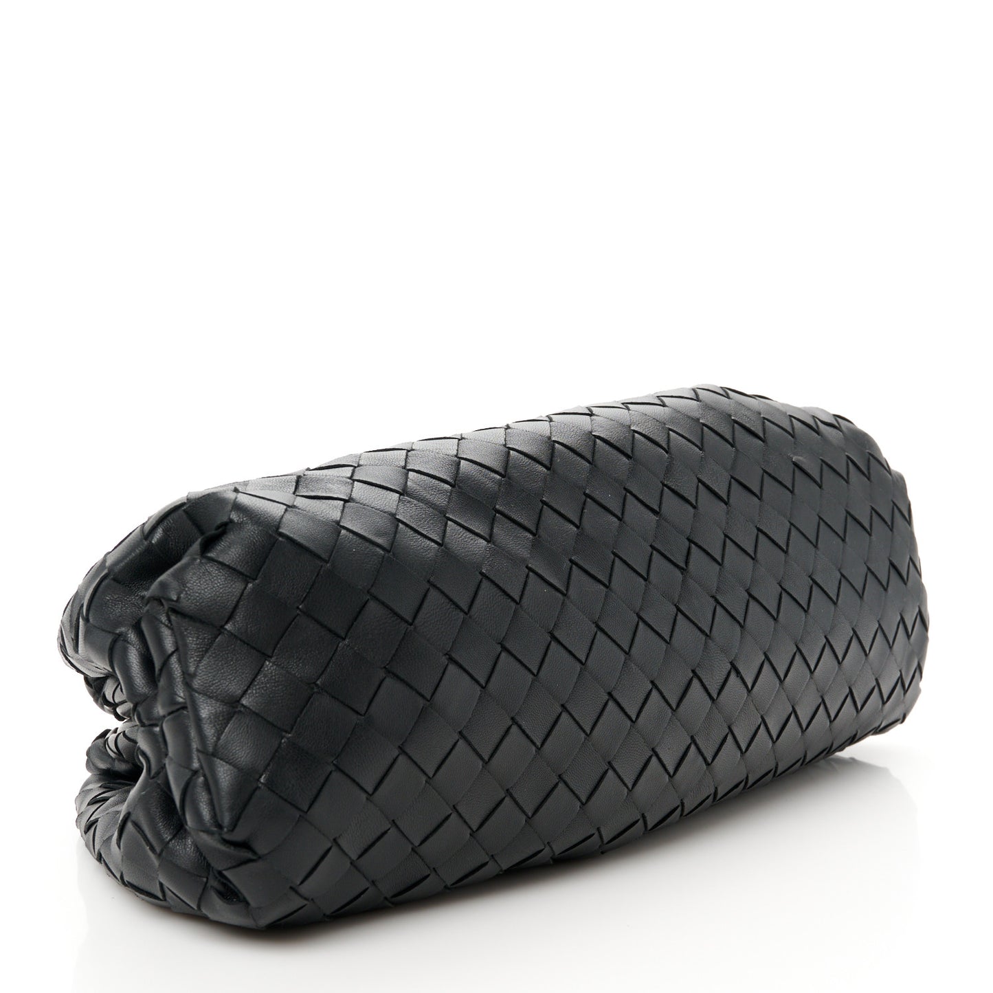 Nappa Maxi Intreccio The Pouch Oversized Clutch Black
