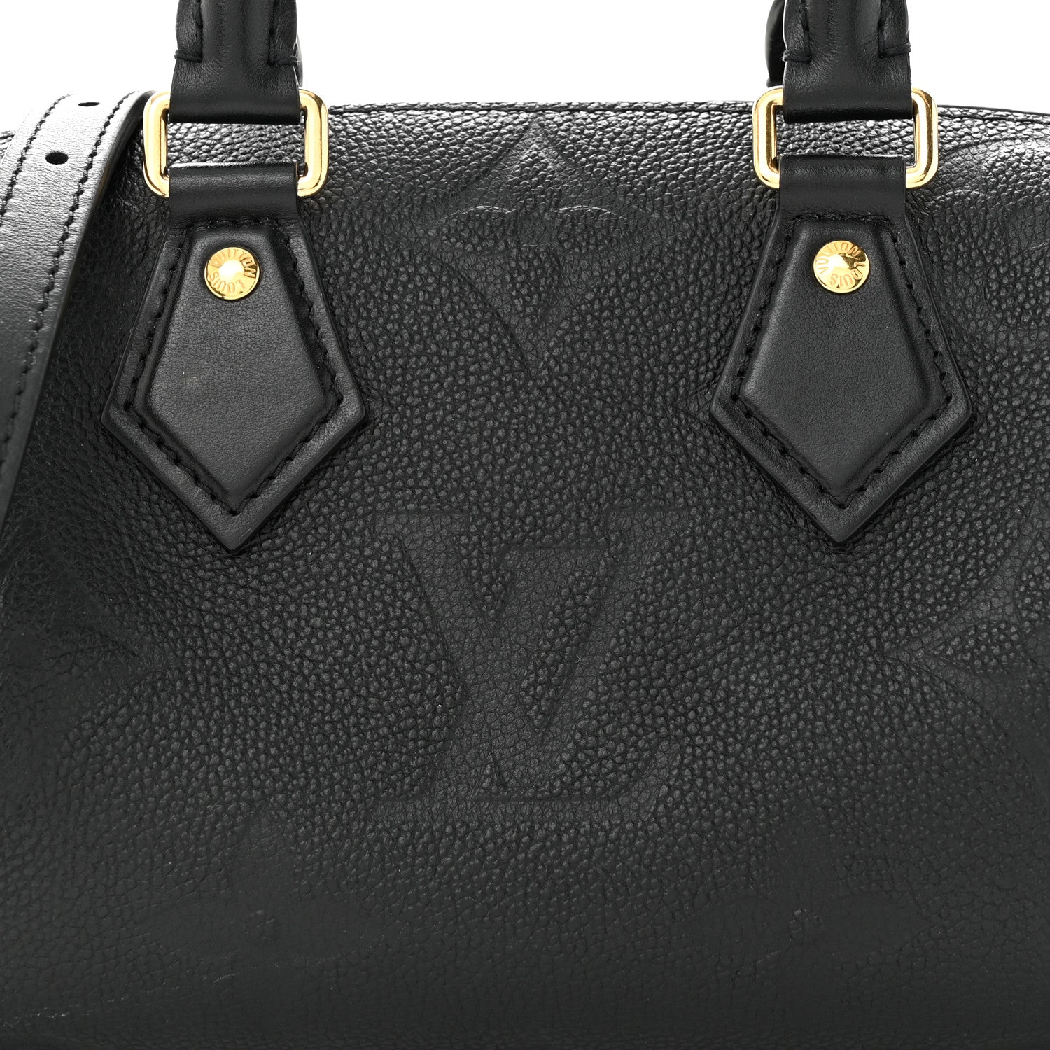 Louis Vuitton Empreinte Monogram Giant Speedy Bandouliere 20 Black 8 of 10