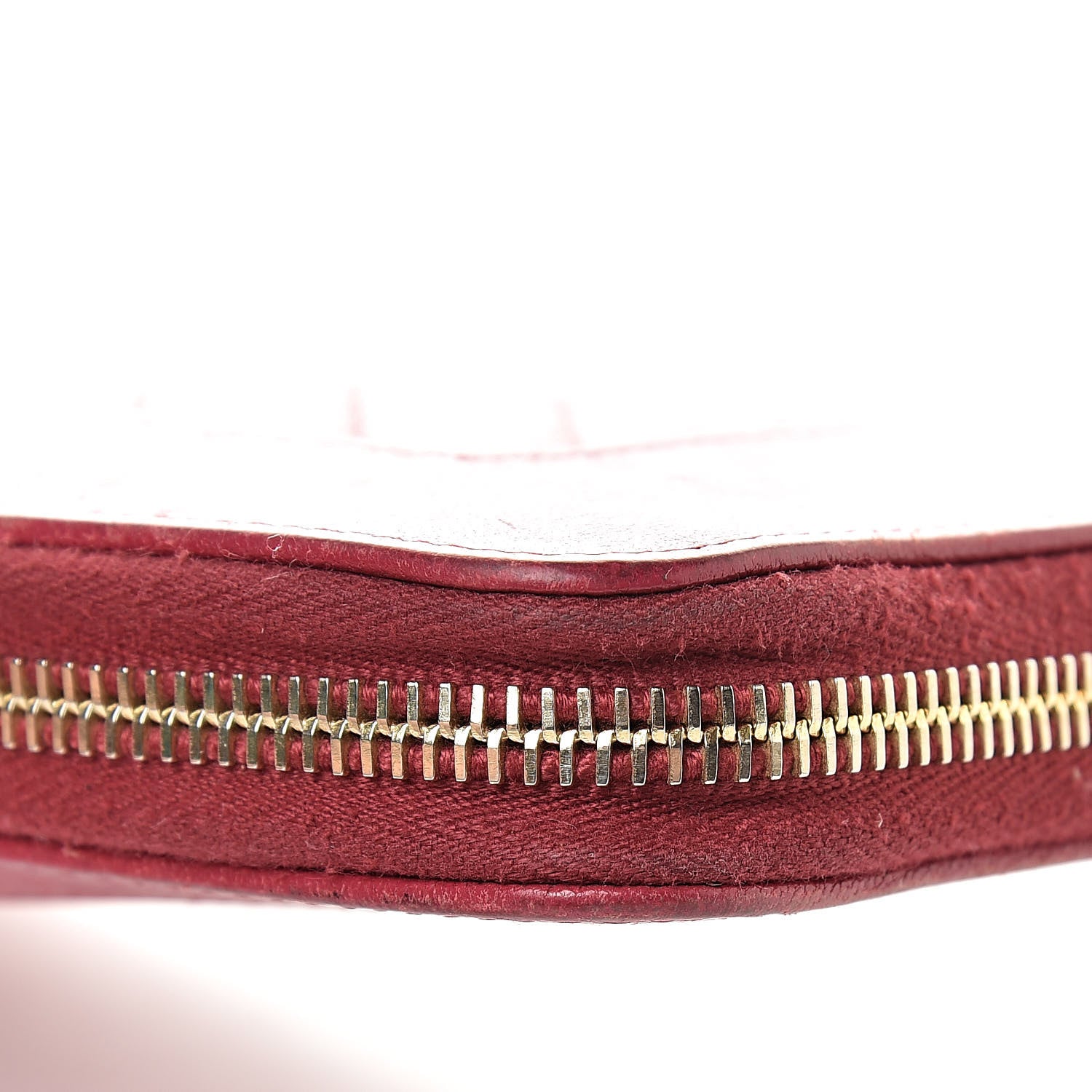 Chanel Sheepskin Chevron Quilted Mademoiselle Vintage Zip Around Wallet Dark Pink 15 of 20