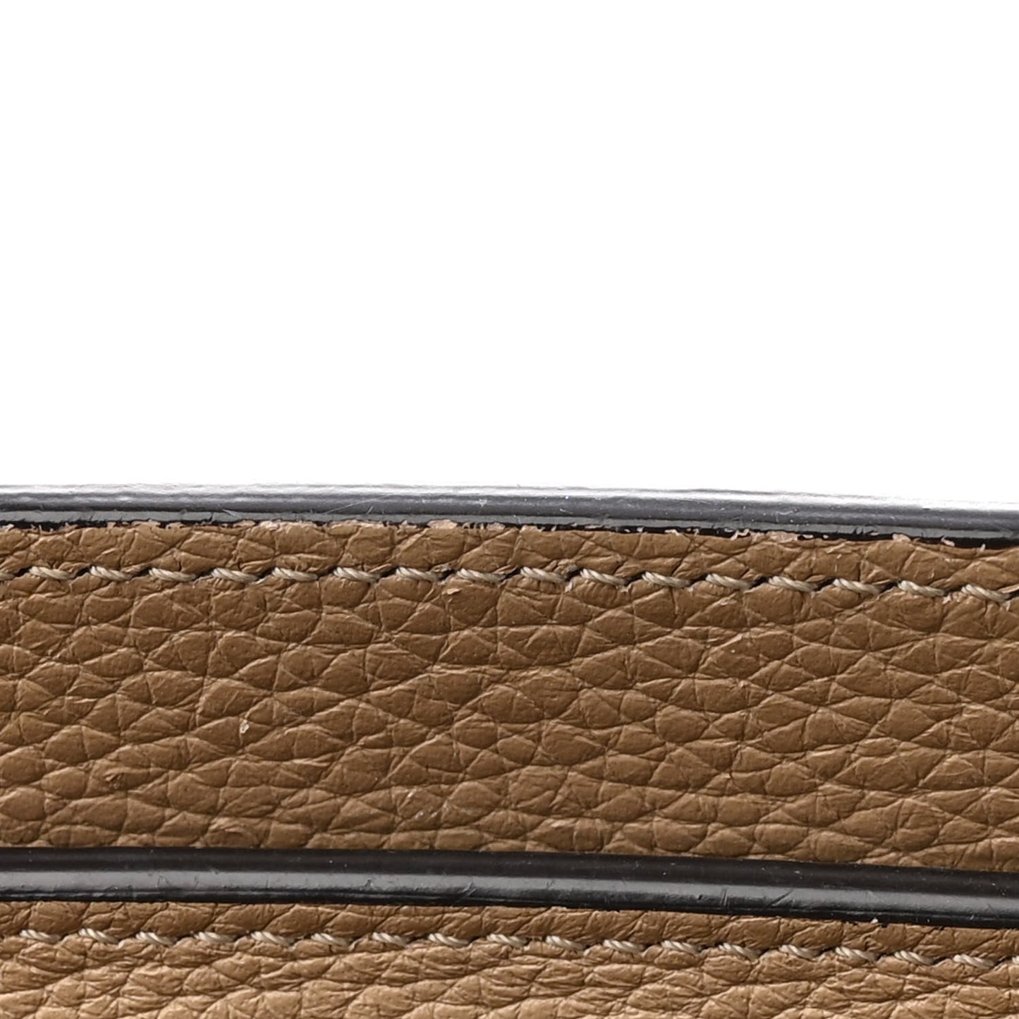 Drummed Calfskin Nano Luggage Dune