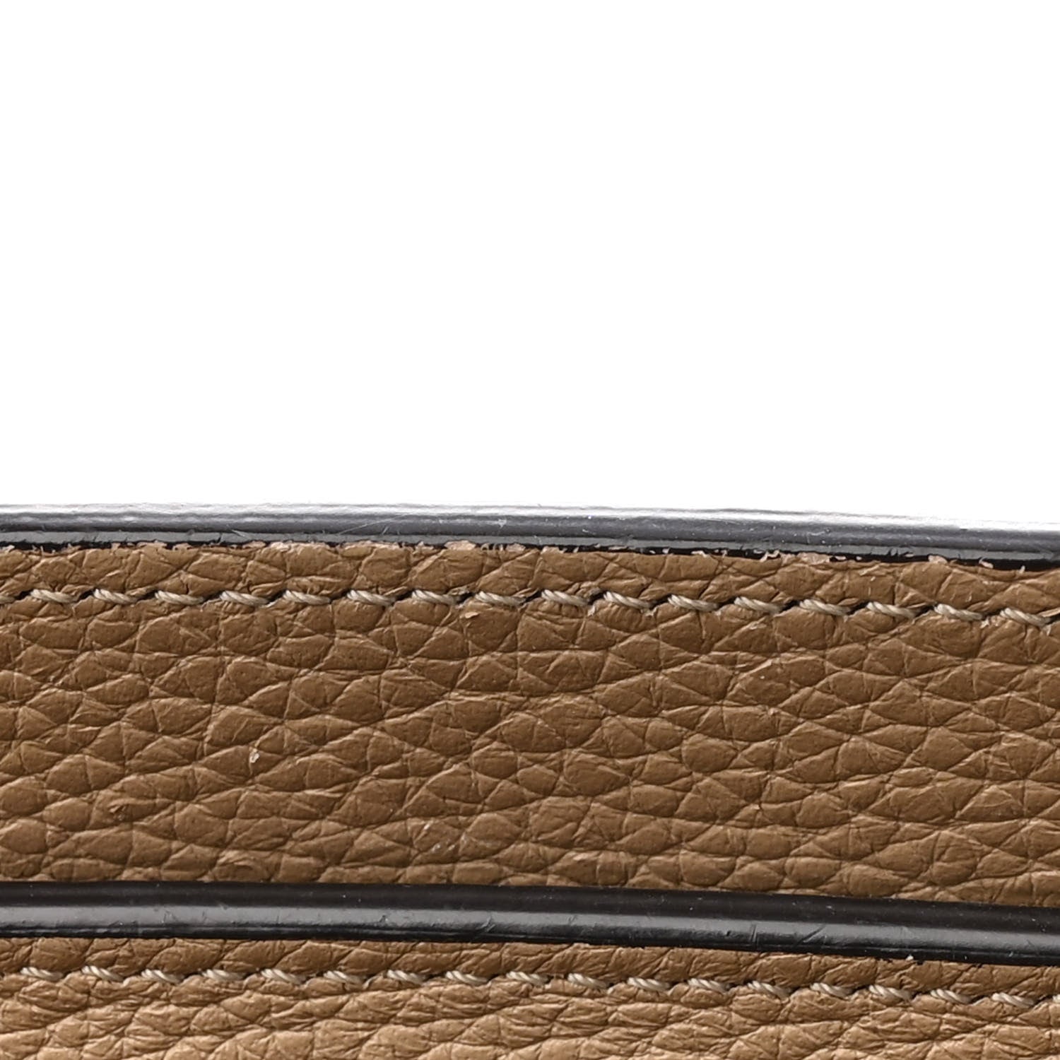 Celine Drummed Calfskin Nano Luggage Dune 17 of 17