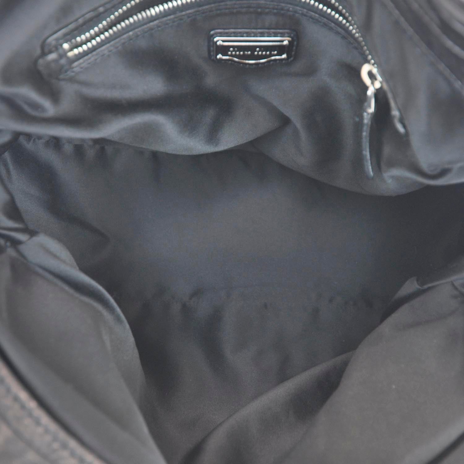 Miu Miu Leather Plisse Shopping Tote Black 7 of 10