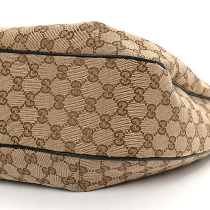 Gucci Monogram Large New Ladies Web Hobo Dark Brown 10 of 12