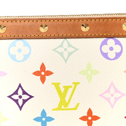 Louis Vuitton Monogram Multicolor Pochette Accessories White 8 of 10