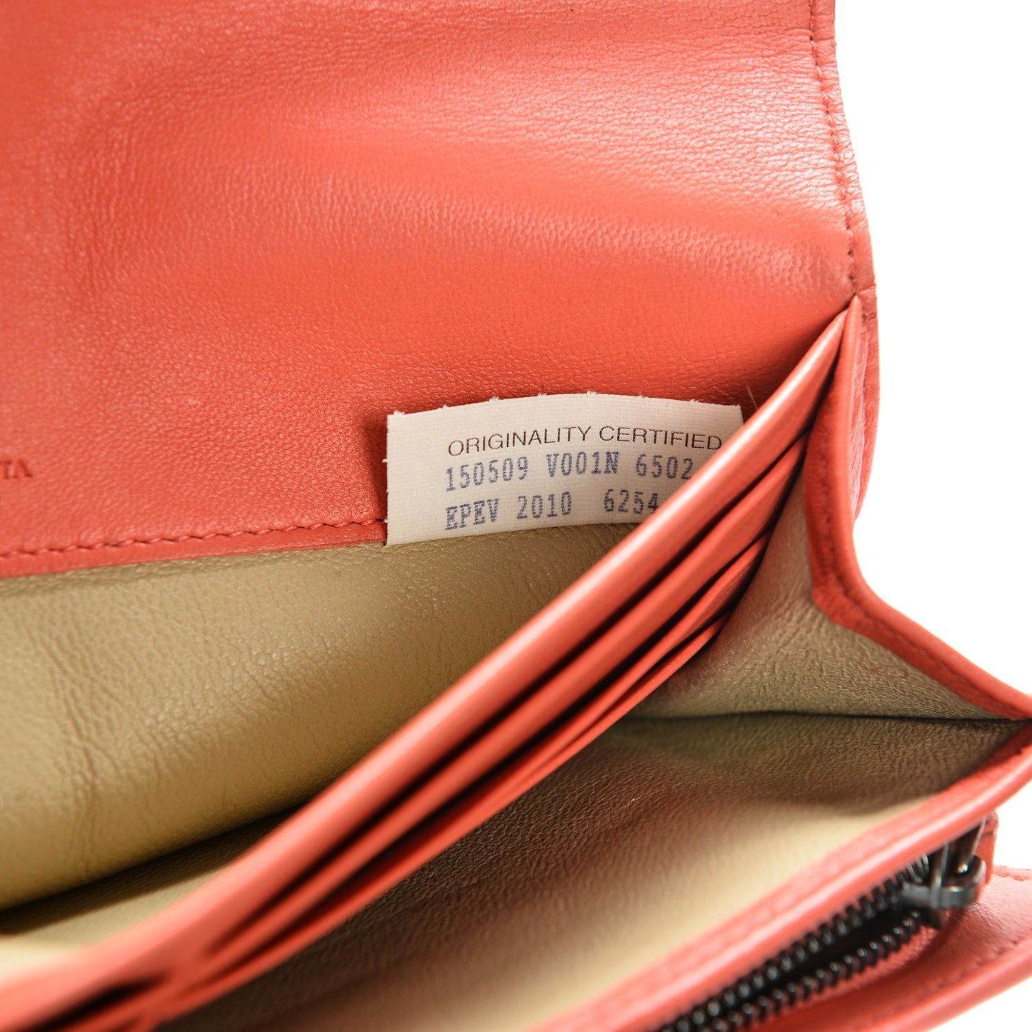 Nappa Intrecciato Continental Flap Wallet Magma