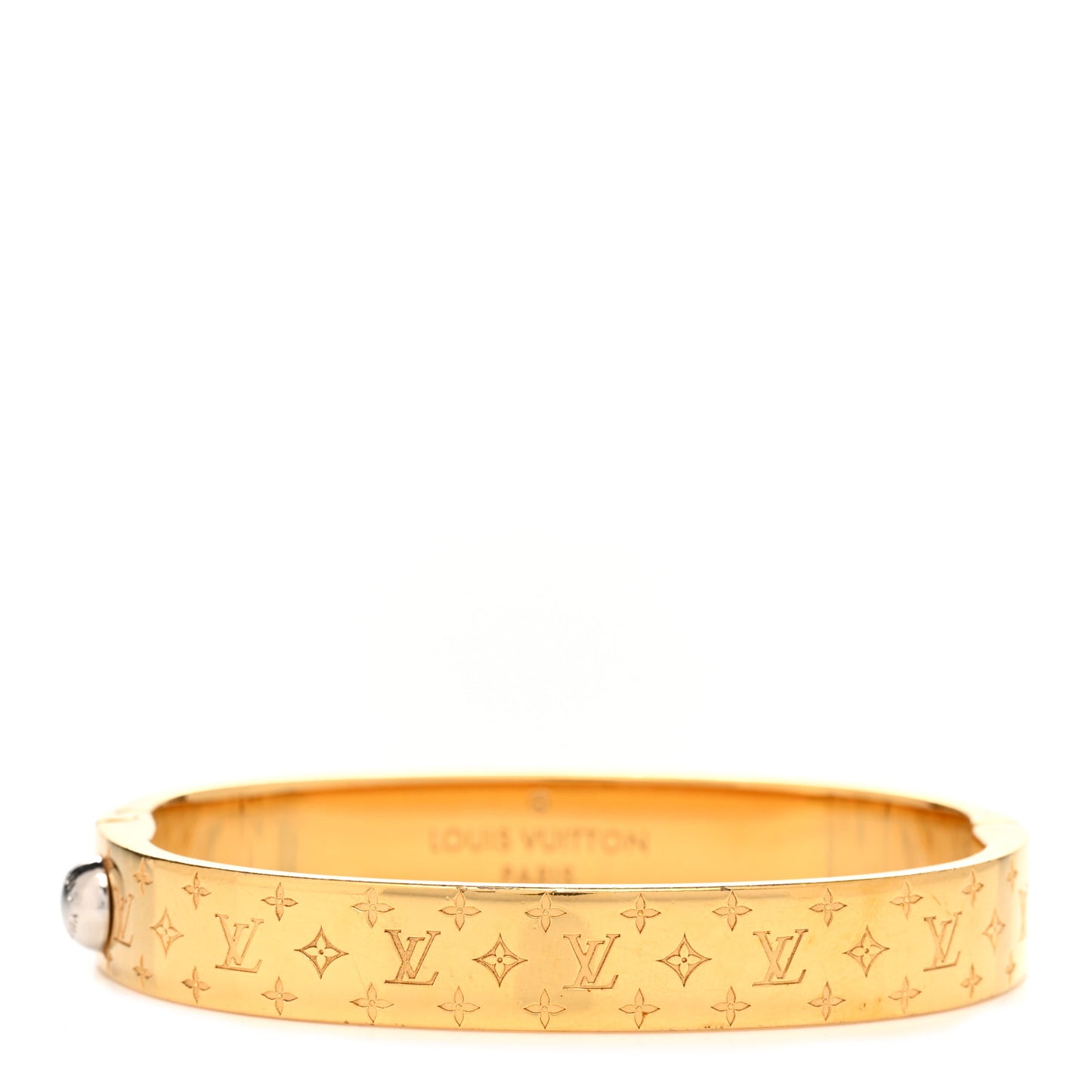 Brass Monogram Nanogram Cuff S Gold