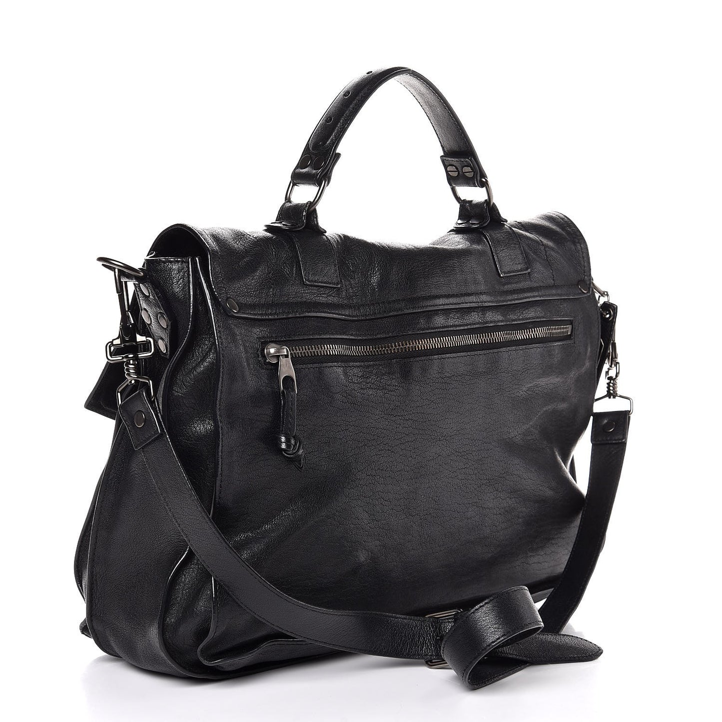 Lambskin Medium PS1 Satchel Black