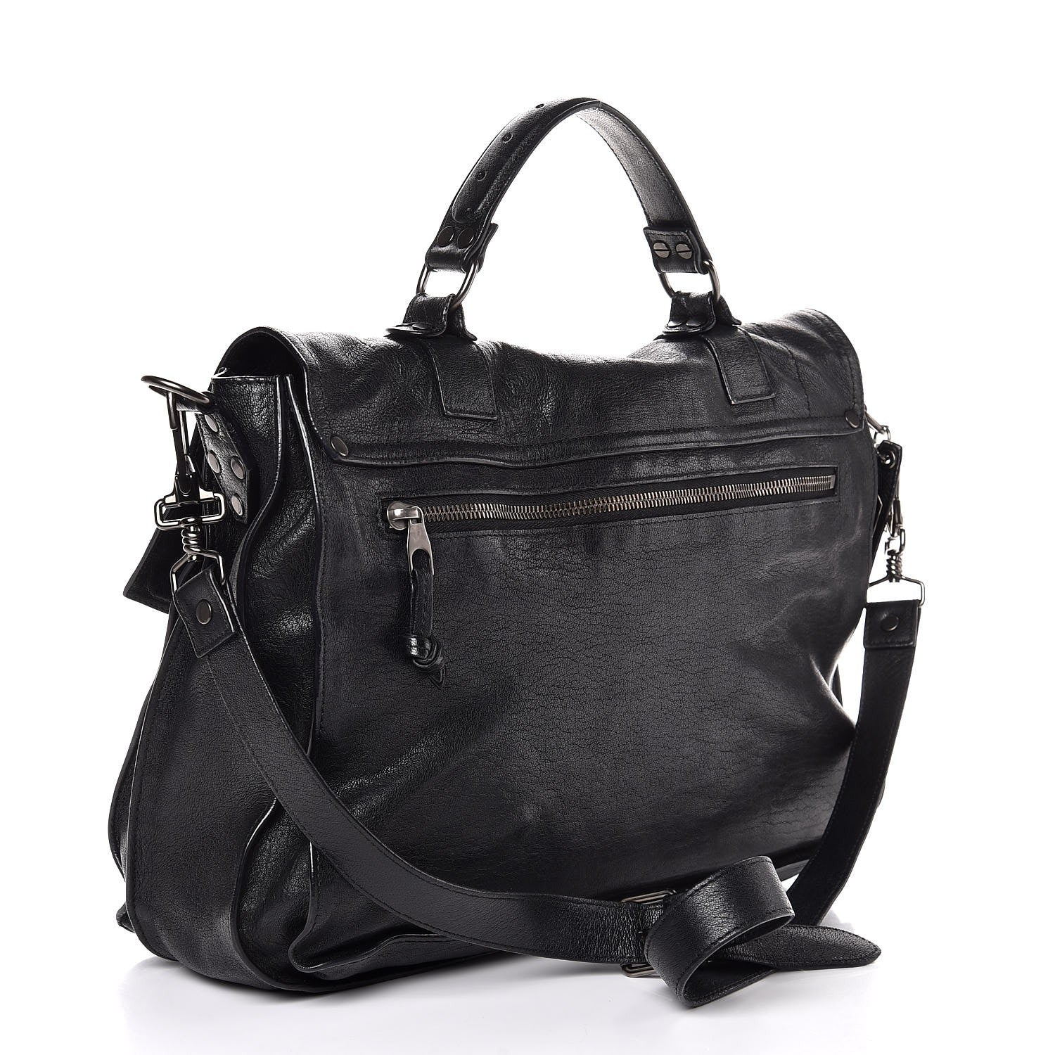 Proenza Schouler Lambskin Medium PS1 Satchel Black 3 of 7