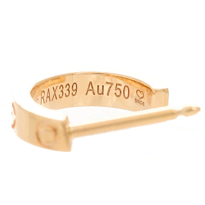 Cartier 18K Pink Gold Small LOVE Hoop Earrings 5 of 6