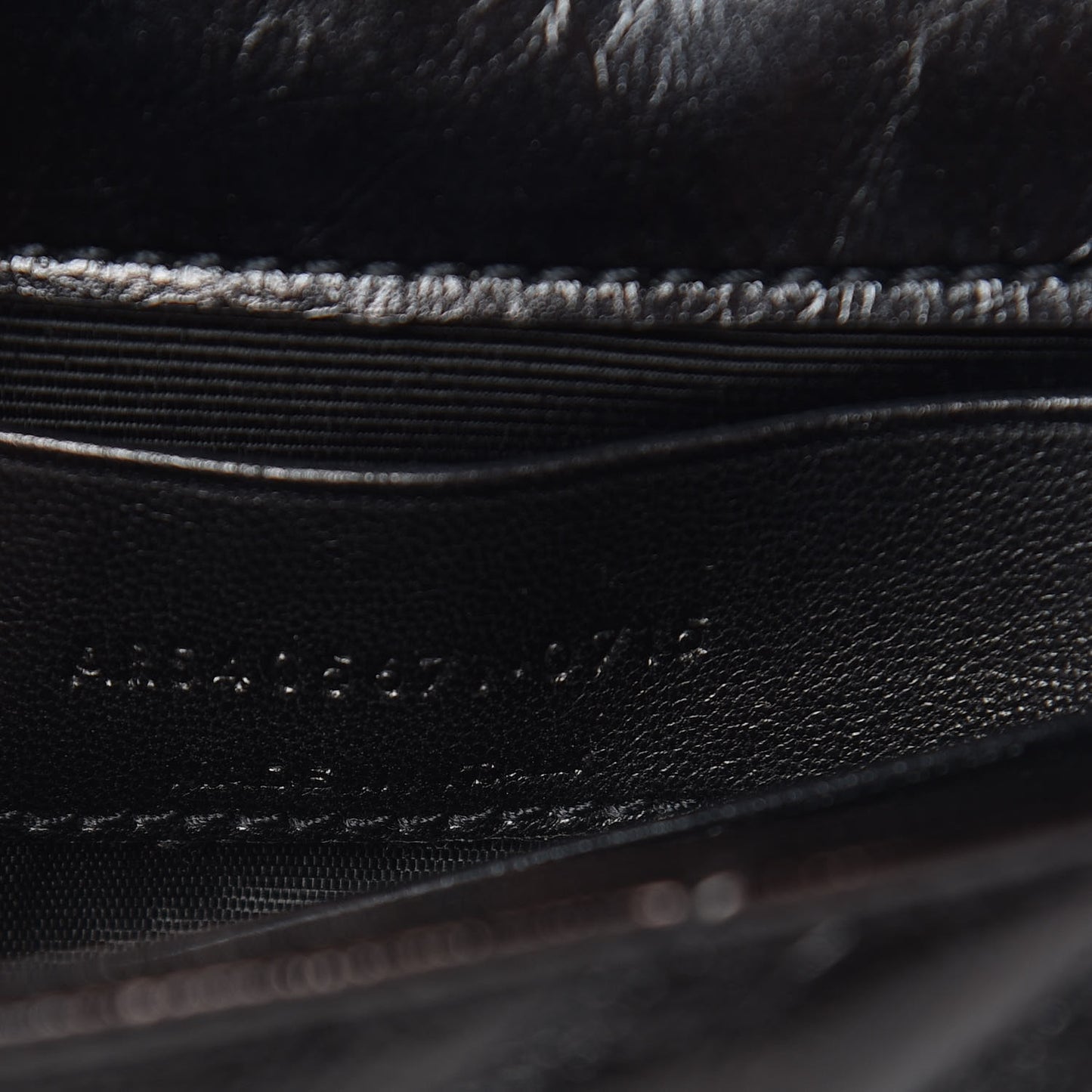 Calfskin Matelassé Monogram Classic Baby Punk Chain Bag Black