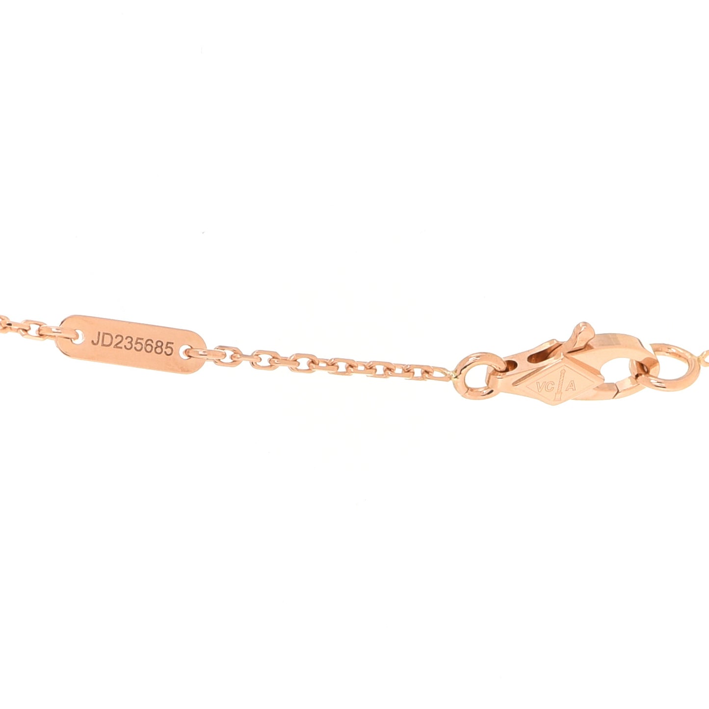 18K Rose Gold Sweet Alhambra Pendant Necklace