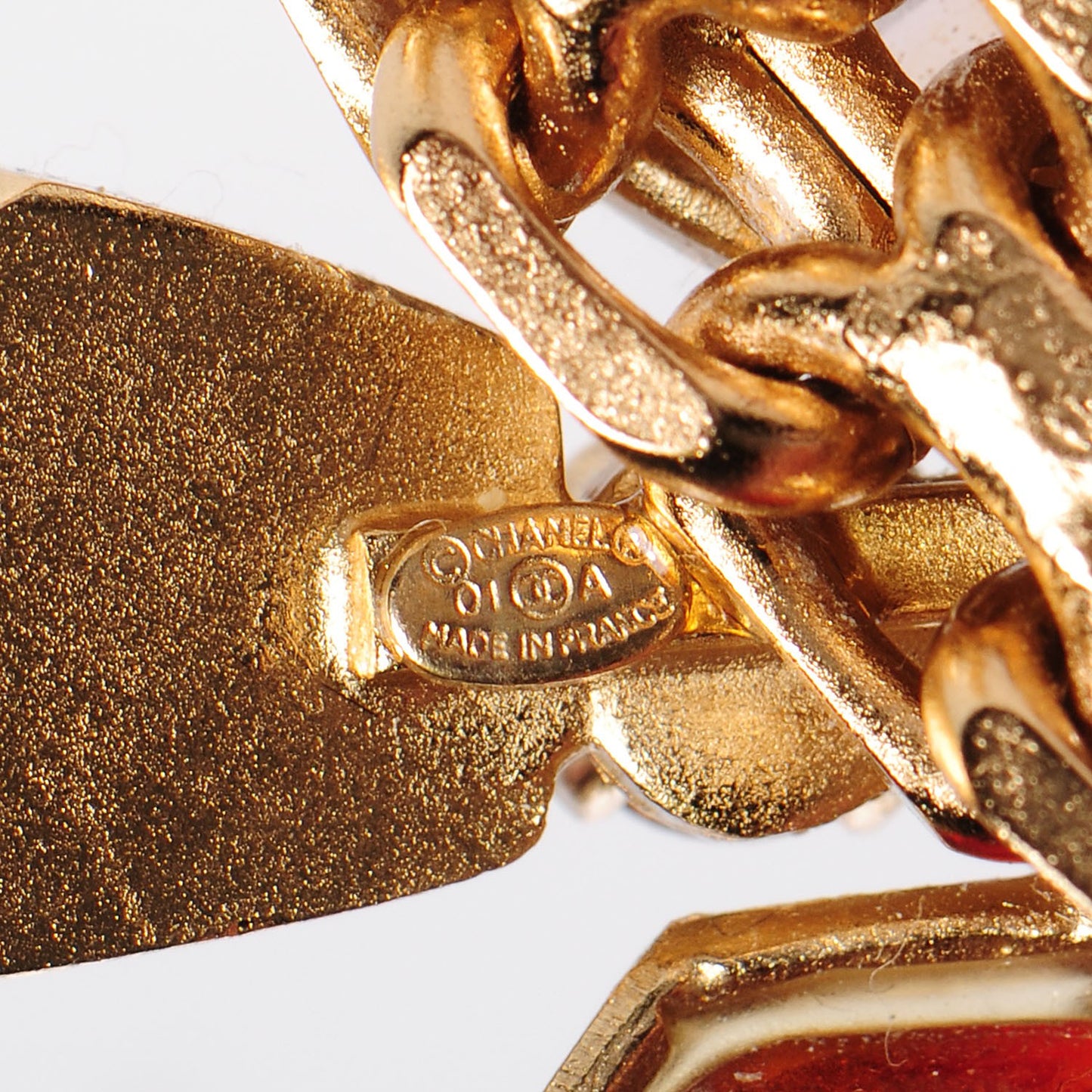 Gripoix Poured Glass CC Bracelet