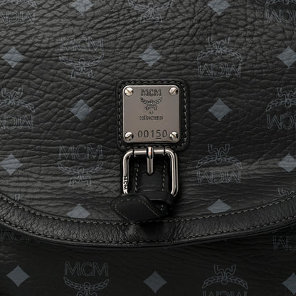 MCM Visetos Medium Satchel Black 7 of 12