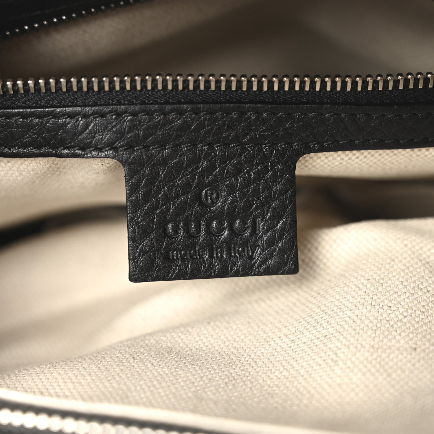 Gucci Guccissima Medium Techno Tag Boston Black 6 of 10