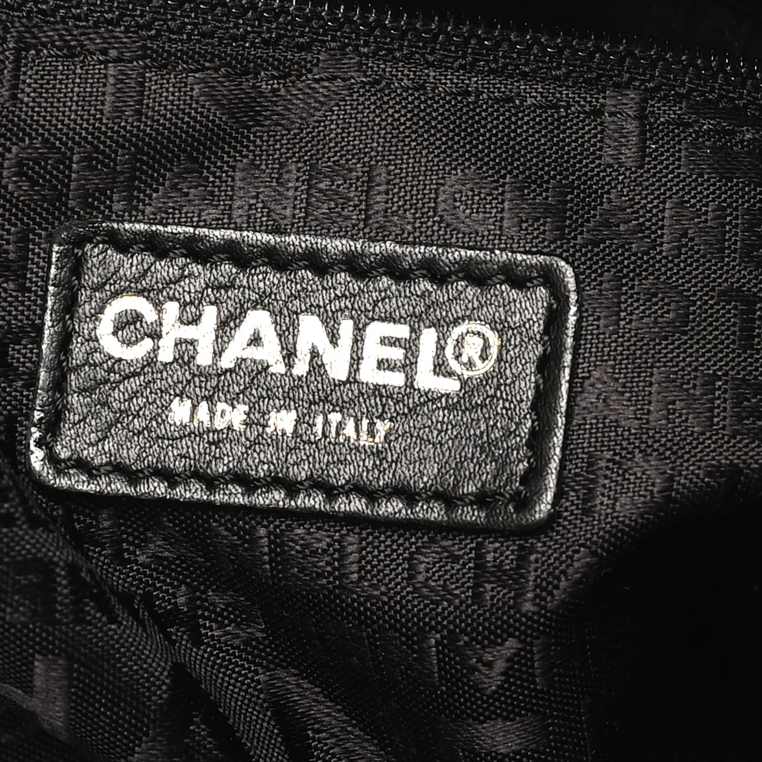Chanel Lambskin Small Olsen Shoulder Bag Black Beige 5 of 9