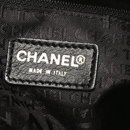 Chanel Lambskin Small Olsen Shoulder Bag Black Beige 5 of 9