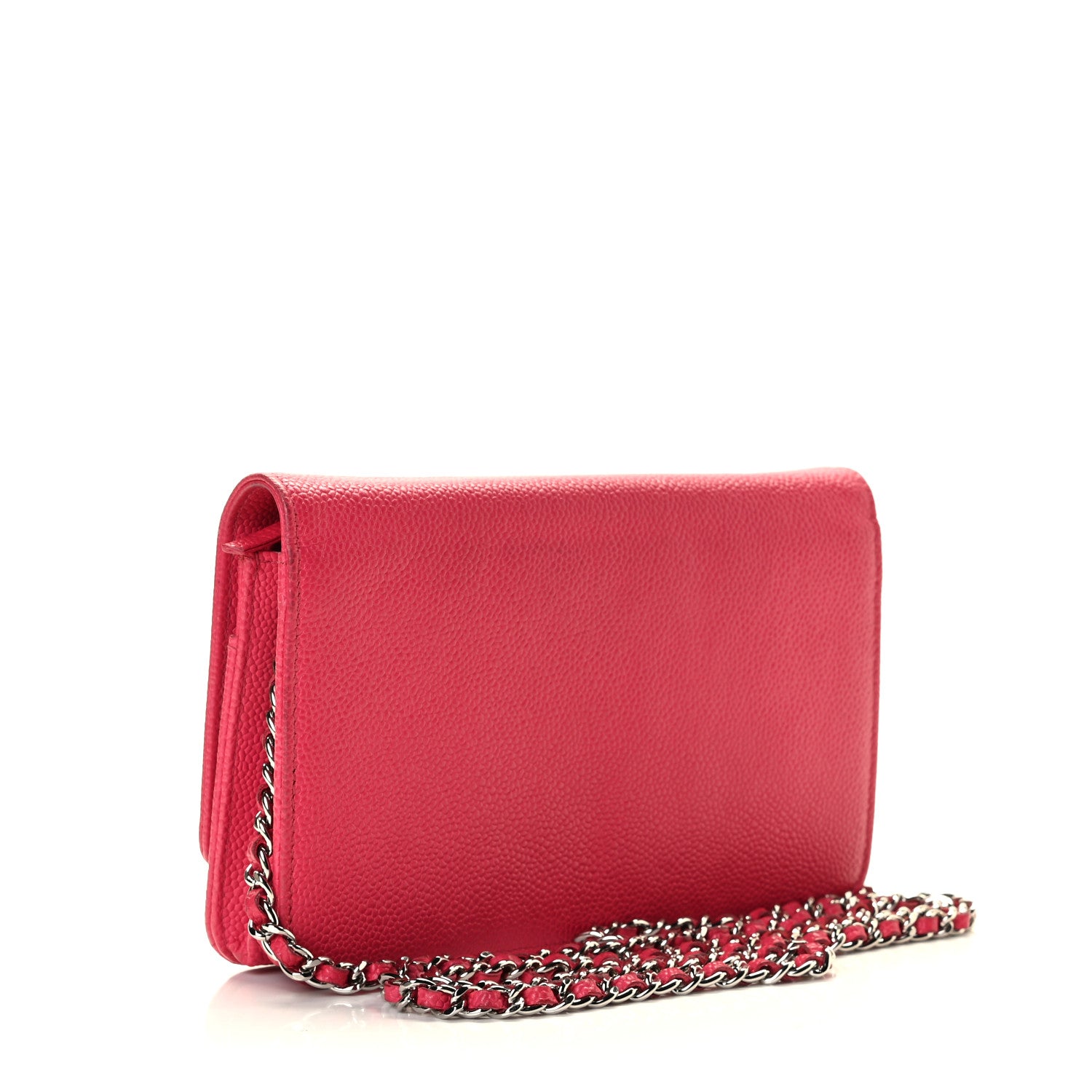 Chanel Caviar Wallet On Chain WOC Pink 2 of 9