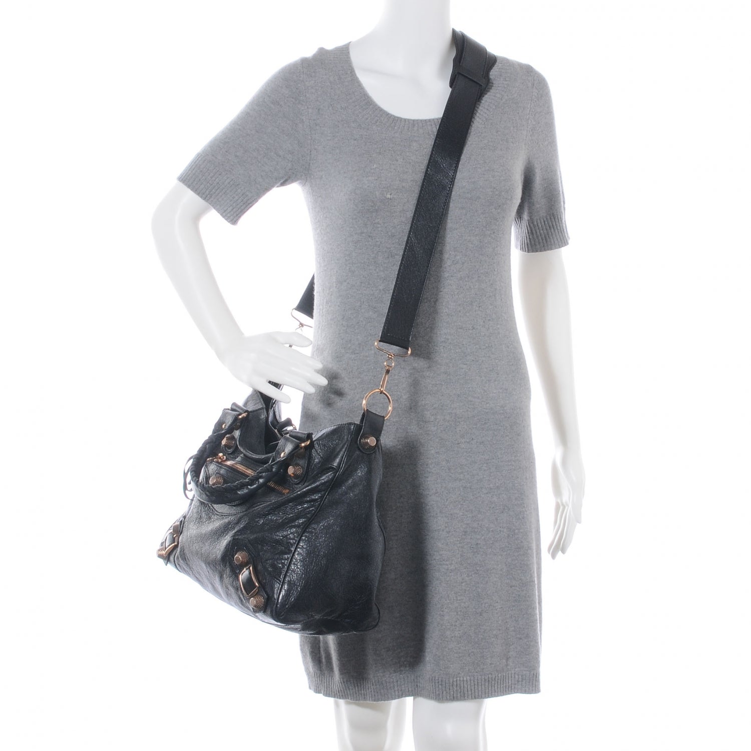 Balenciaga Agneau Giant 21 Rose Gold Hardware Velo Black 2 of 7