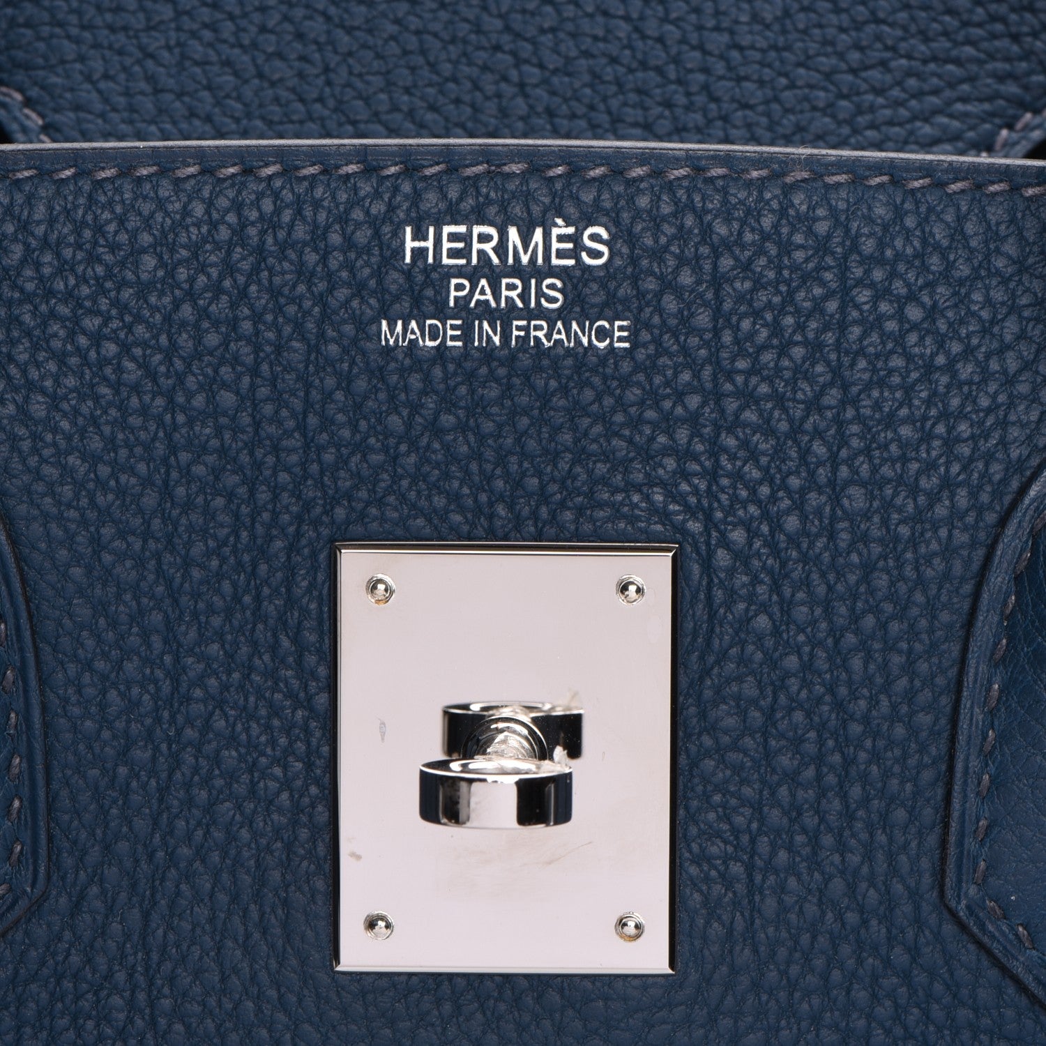 Hermes Taurillon Clemence Birkin 35 Bleu De Prusse 20 of 24