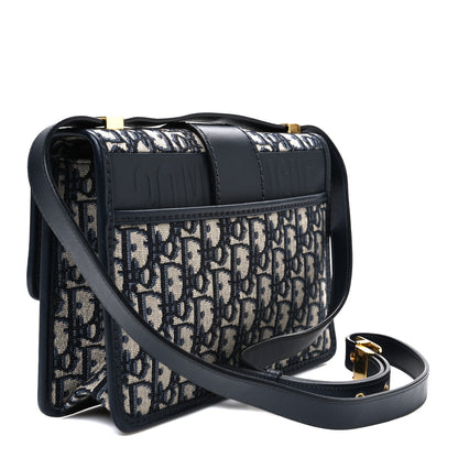 Christian Dior Oblique 30 Montaigne Flap Bag Blue 3 of 11
