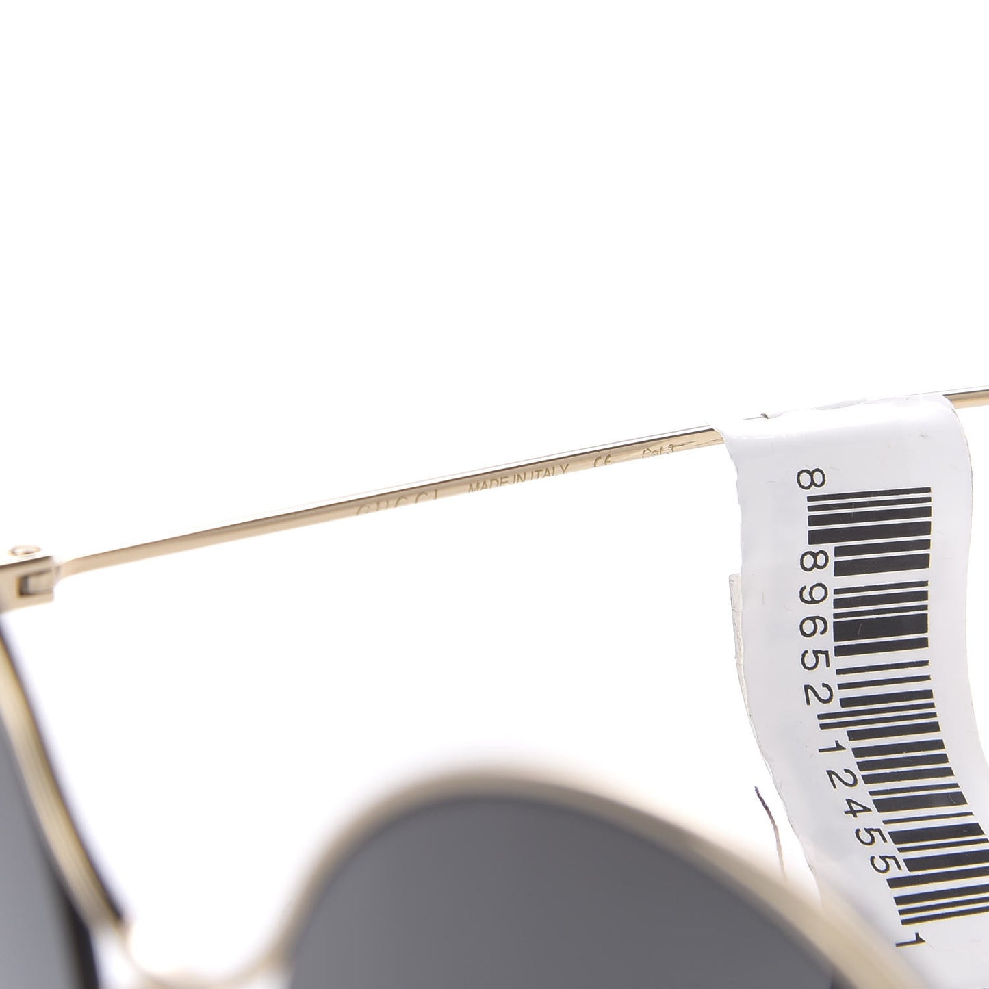 Round Pearl Tip Sunglasses GG0253S Gold