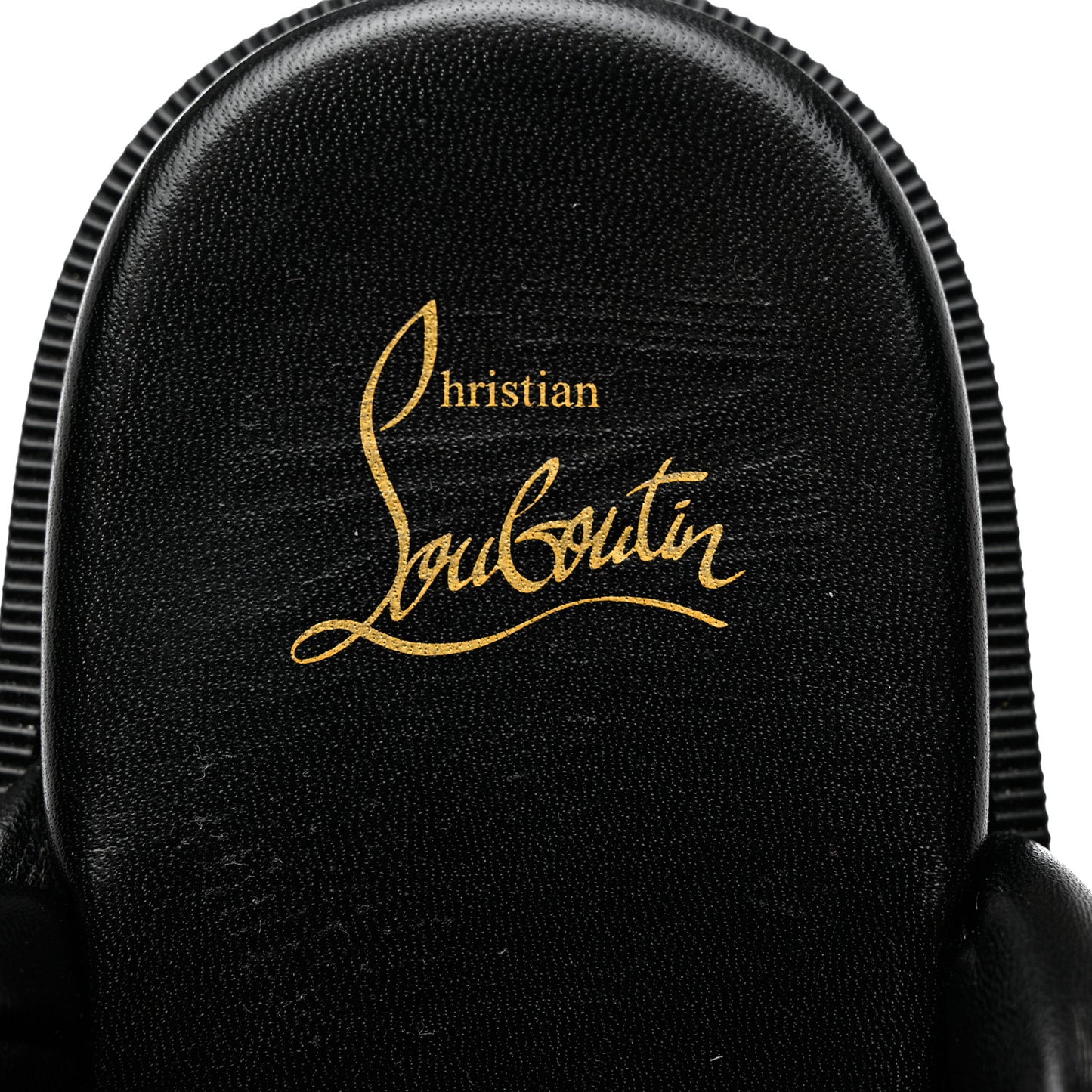 Calfskin Braided Just Brio Slide Sandals 39.5 Black