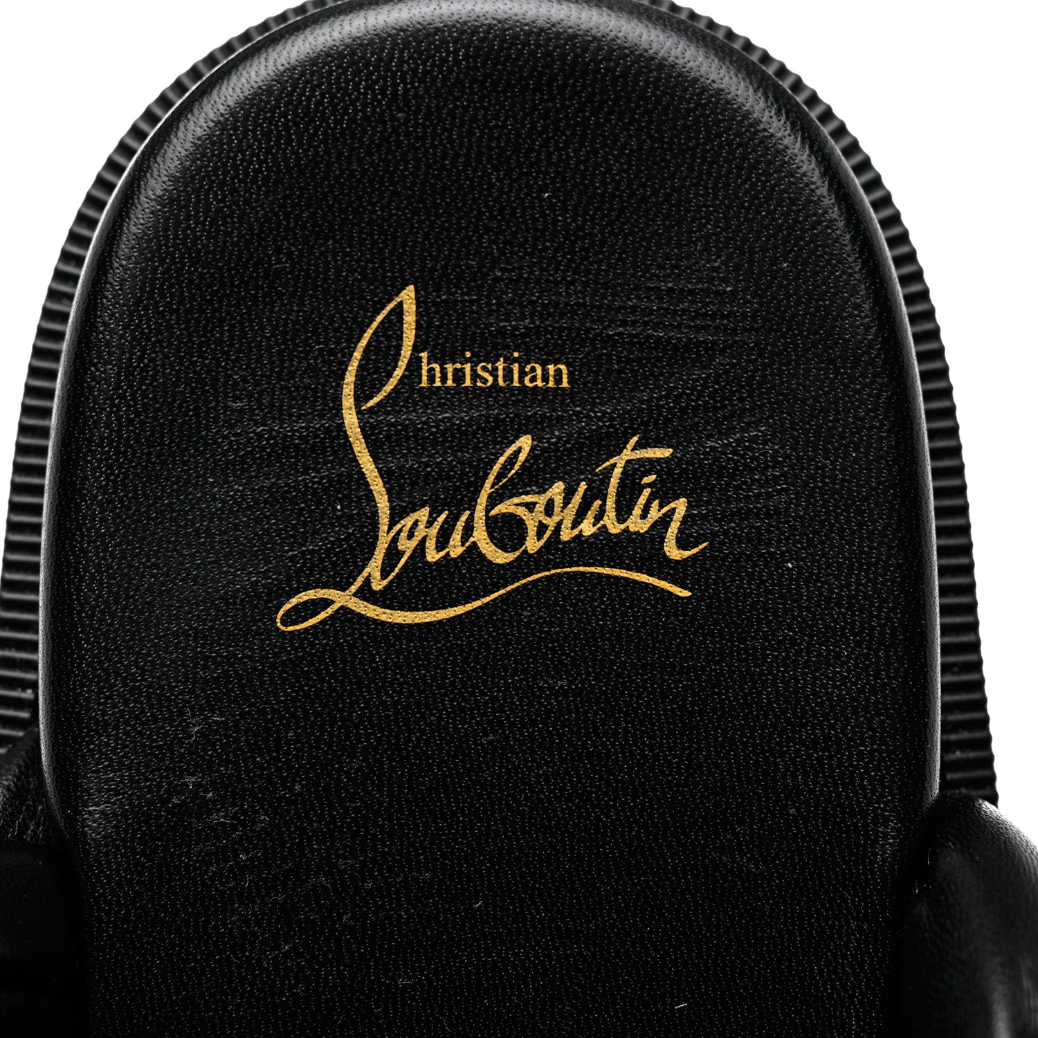 Christian Louboutin Calfskin Braided Just Brio Slide Sandals 39.5 Black 7 of 8