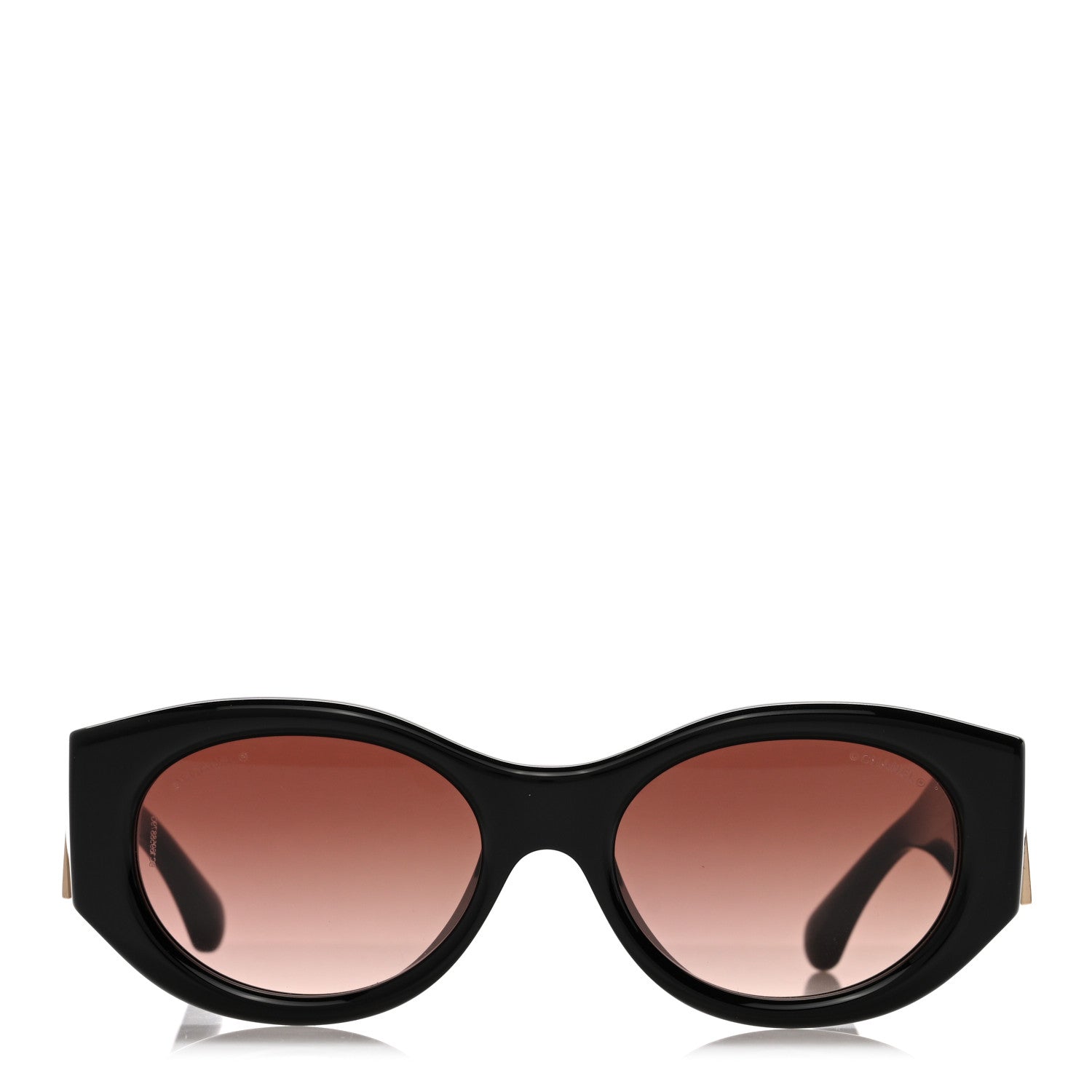 Chanel Acetate Calfskin Chain CC Sunglasses 5536-Q-A Black 1813670