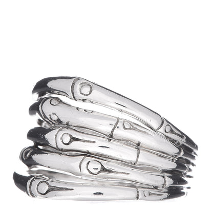 John Hardy Sterling Silver Wide Bamboo Ring 55 7.25 3 of 5